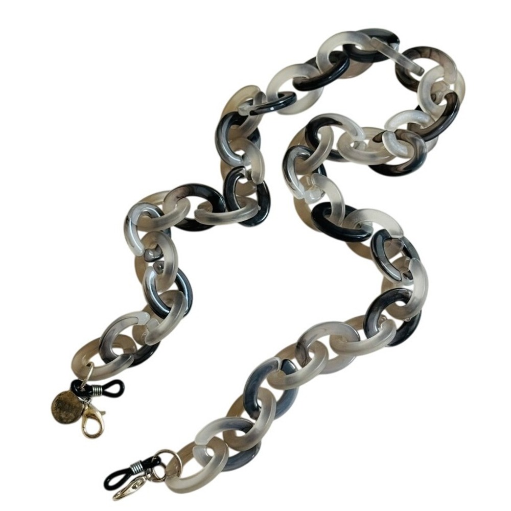 Tiwi eye glasses‎ chain holder Necklace Acrylic interlocking link chunky
